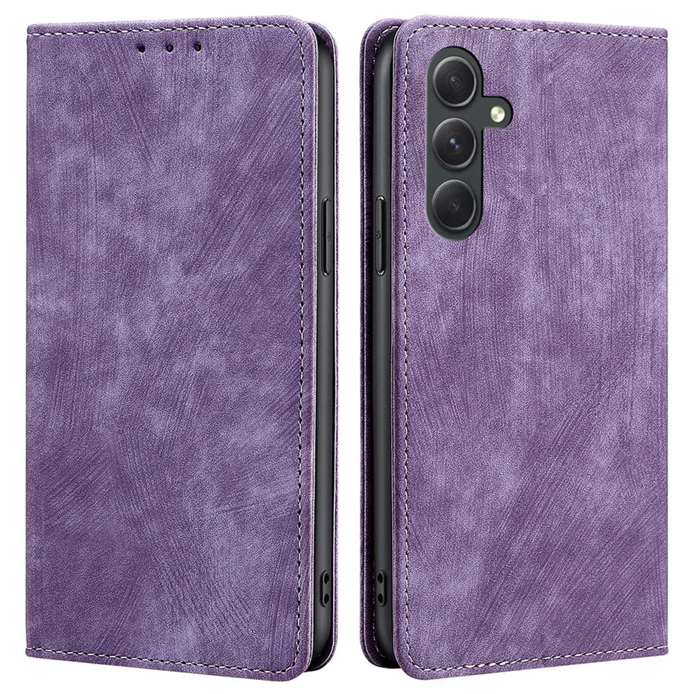 For Samsung Galaxy A54 5G Phone Case Stand RFID Blocking Wallet Magnetic Textured PU Leather Cover For Samsung Galaxy A54 5G Phone Case Stand RFID Blocking Wallet Magnetic Textured PU Leather Cover